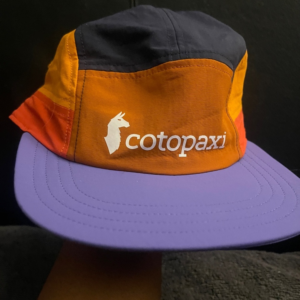 Cotopaxi Tech 5-Panel Hat Colorful Adventure NWOT